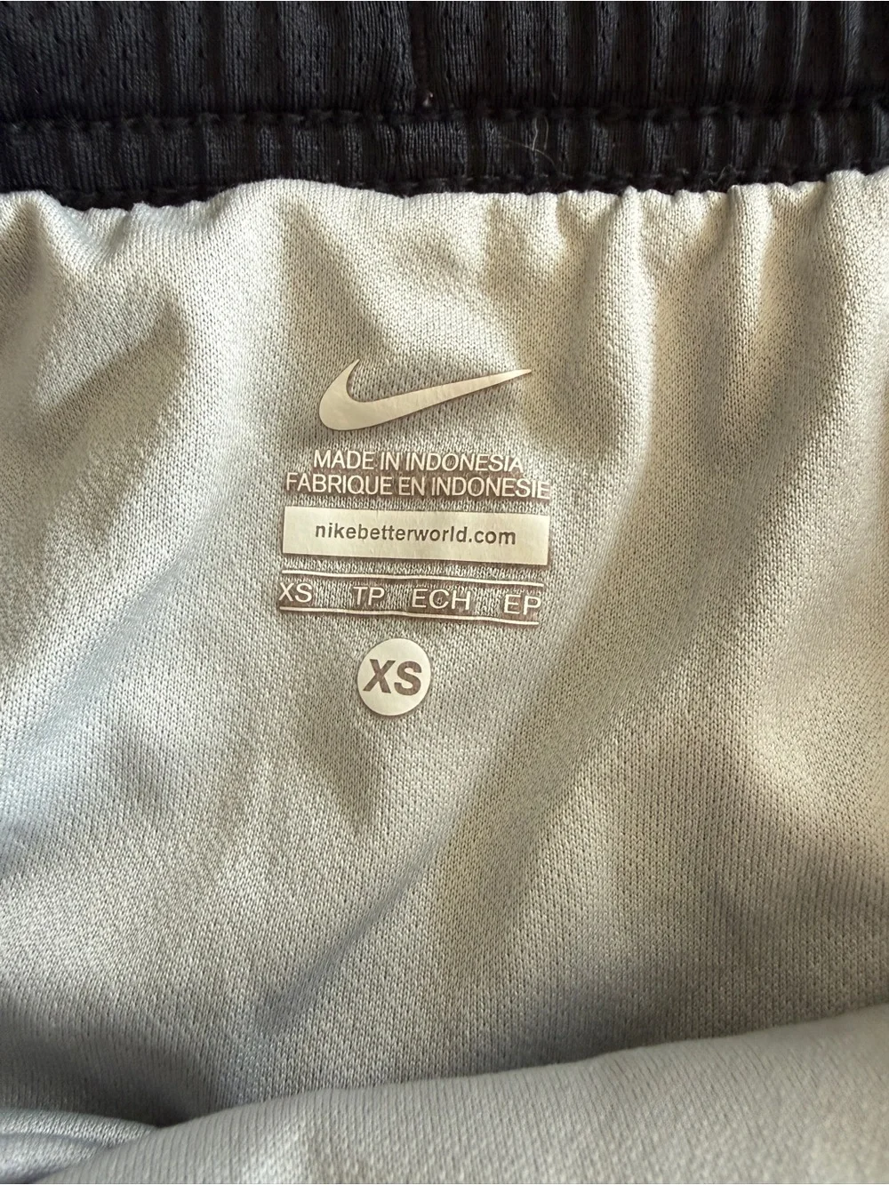 Nike Black Athletic Shorts with White Trim